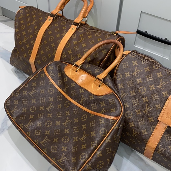 Bundle lot of 3 authentic Louis Vuitton bags Keepall 45 Keepall 50 and Deauville - Picture 2 of 12